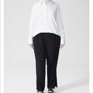 Universal standard White Elbe button down shirt